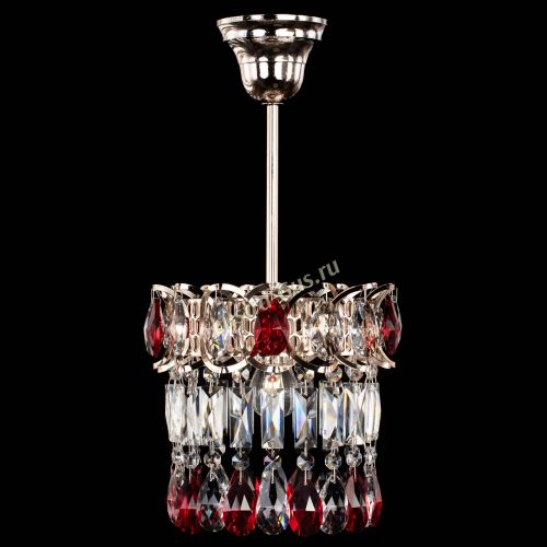 Люстра Астра пластинка №1 красная в Новосибирске Гусь Хрустальный