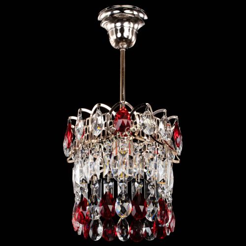 Люстра Астра пластинка №1 красная в Новосибирске Гусь Хрустальный