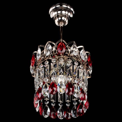Люстра Астра пластинка №1 красная в Новосибирске Гусь Хрустальный