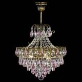 Люстра Грация с подвесом под бронзу Розовая в Новосибирске