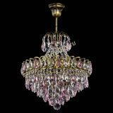 Люстра Грация с подвесом под бронзу Розовая в Новосибирске