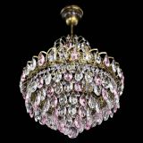 Люстра Грация с подвесом под бронзу Розовая в Новосибирске