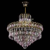 Люстра Грация №5 с подвесом под бронзу Розовая в Новосибирске