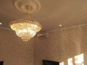 Люстра Хрустальный Каскад №1 с подвесом в Новосибирске отзыв и фото покупателя