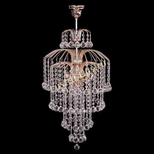 Люстра Хрустальные Брызги Каскад в Новосибирске Гусь Хрустальный