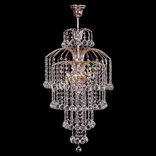 Люстра Хрустальные Брызги Каскад в Новосибирске Гусь Хрустальный