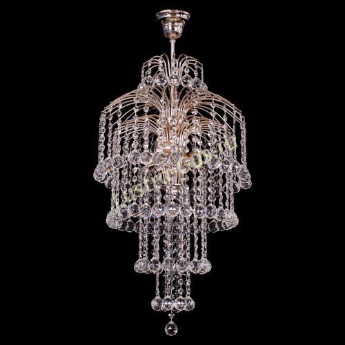 Люстра Хрустальные Брызги Каскад в Новосибирске Гусь Хрустальный