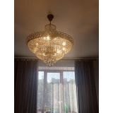 Люстра Хрустальный Каскад №8 с подвесом под бронзу в Новосибирске