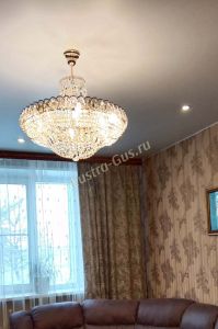 Люстра Кольцо Классика 6 ламп с подвесом в Новосибирске отзыв и фото покупателя
