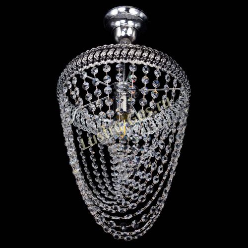 Люстра Лацио №1 Водоворот с подвесом в Новосибирске Гусь Хрустальный