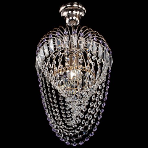 Люстра Малинка Водоворот фиолетовая в Новосибирске Гусь Хрустальный