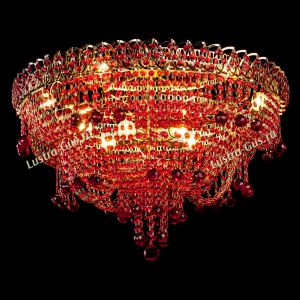Люстра Водопад Софья красная в Новосибирске отзыв и фото покупателя