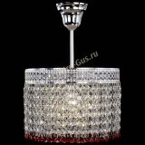 Люстра Венеция Капель №1 с подвесом Красная в Новосибирске