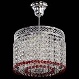 Люстра Венеция Капель №1 с подвесом Красная в Новосибирске