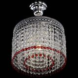Люстра Венеция Капель №1 с подвесом Красная в Новосибирске