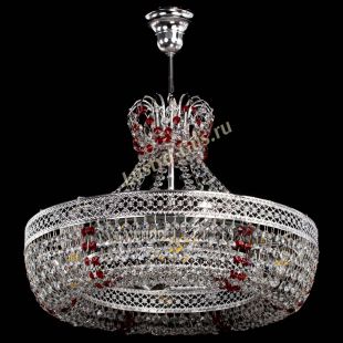  Люстра Венеция Кольцо с подвесом Красная