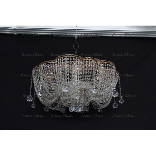 Люстра Лотос Астра 6 ламп в Новосибирске Гусь Хрустальный