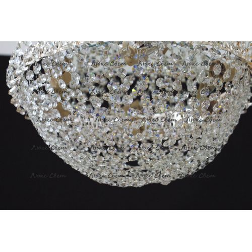 Люстра Водоворот Сетка Обтикон в Новосибирске Гусь Хрустальный