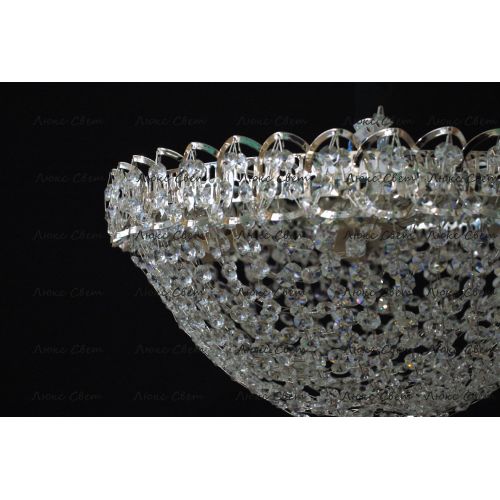 Люстра Водоворот Сетка Обтикон в Новосибирске Гусь Хрустальный