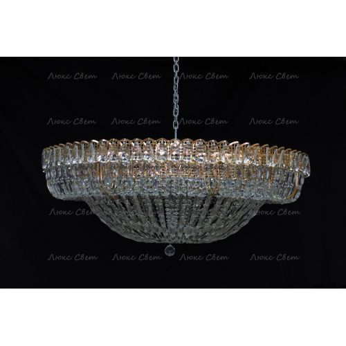 Люстра Кольцо купол 2 - 1000 мм пластина  в Новосибирске Гусь Хрустальный