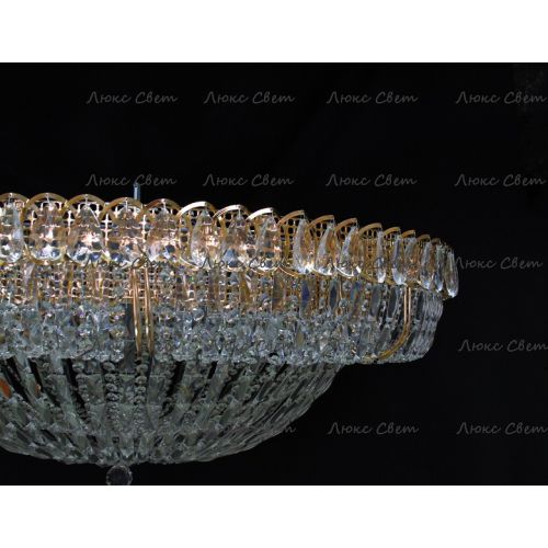 Люстра Кольцо купол 2 - 1000 мм пластина  в Новосибирске Гусь Хрустальный