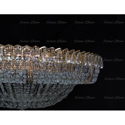 Люстра Кольцо купол 2 - 1000 мм пластина  в Новосибирске Гусь Хрустальный