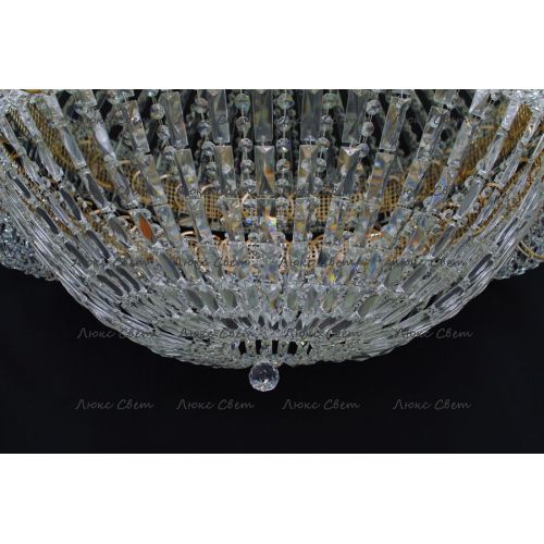 Люстра Кольцо купол 2 - 1000 мм пластина  в Новосибирске Гусь Хрустальный