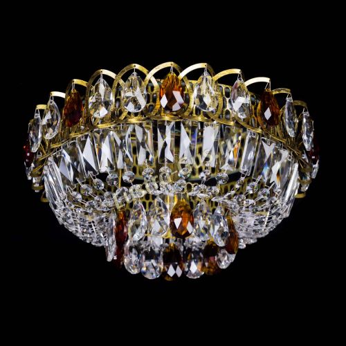 Люстра Астра Бутон №1 чайная под бронзу в Новосибирске Гусь Хрустальный