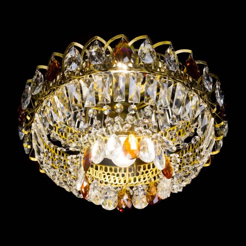 Люстра Астра Бутон №1 чайная под бронзу в Новосибирске Гусь Хрустальный