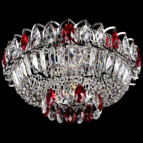 Люстра Астра Бутон №1 красная в Новосибирске Гусь Хрустальный