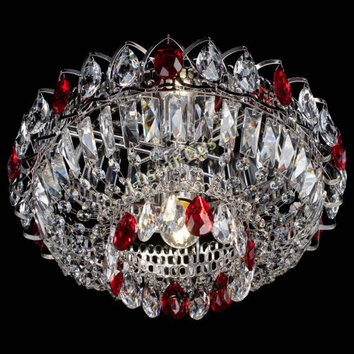 Люстра Астра Бутон №1 красная в Новосибирске Гусь Хрустальный