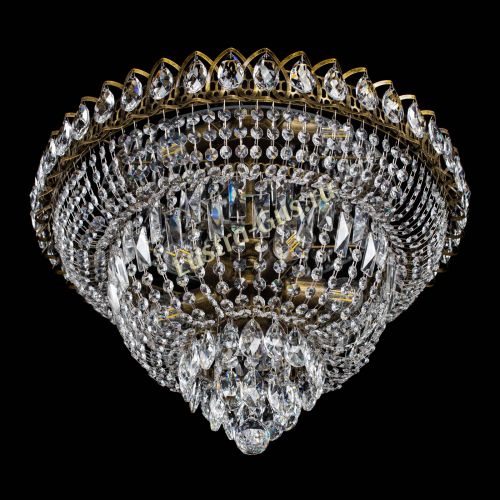 Люстра Хрустальный Каскад №1 под бронзу в Новосибирске Гусь Хрустальный