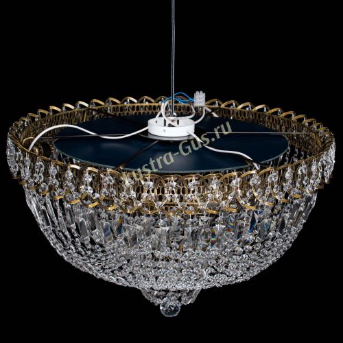 Люстра Хрустальный Каскад №2 под бронзу в Новосибирске Гусь Хрустальный