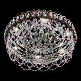 Люстра Хрустальный Каскад Ажур под бронзу Розовая в Новосибирске