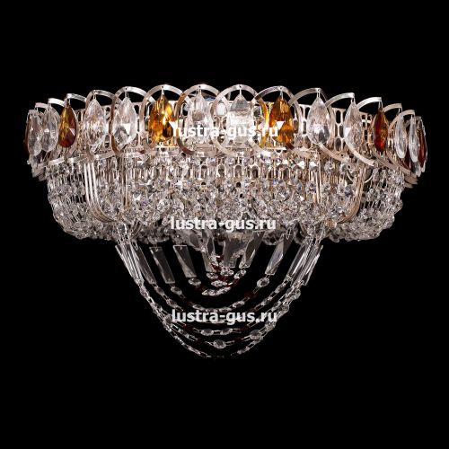 Люстра Кольцо Водоворот чайная в Новосибирске Гусь Хрустальный