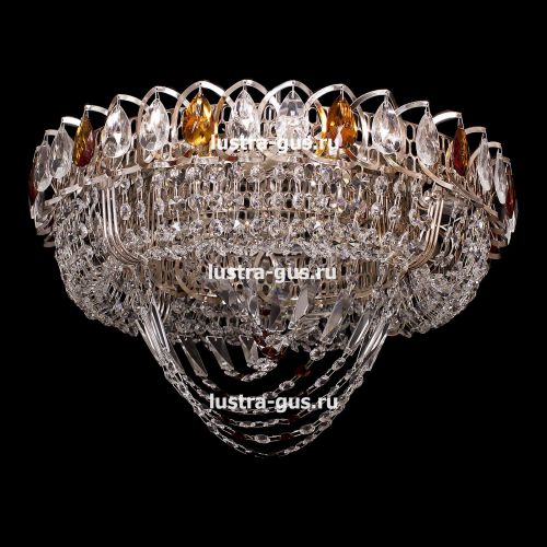 Люстра Кольцо Водоворот чайная в Новосибирске Гусь Хрустальный