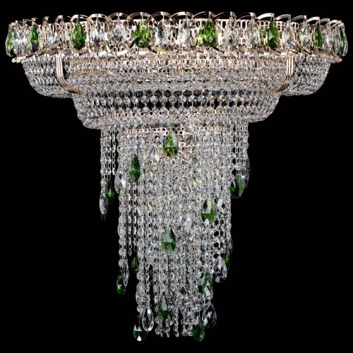 Люстра Кольцо №10 зеленая в Новосибирске Гусь Хрустальный
