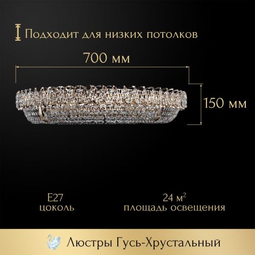 Люстра Кольцо оптикон в Новосибирске Гусь Хрустальный