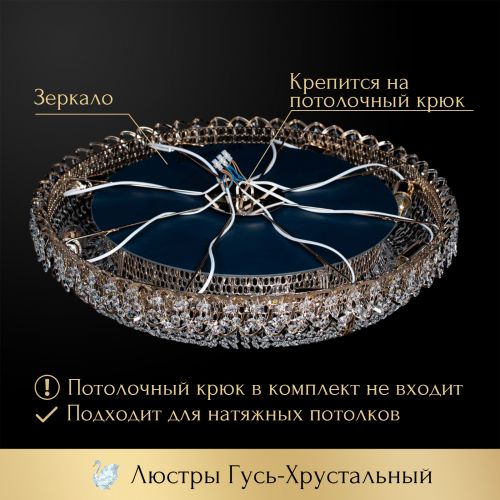 Люстра Кольцо оптикон в Новосибирске Гусь Хрустальный
