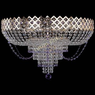 Люстра потолочная Корона №11 фиолетовая