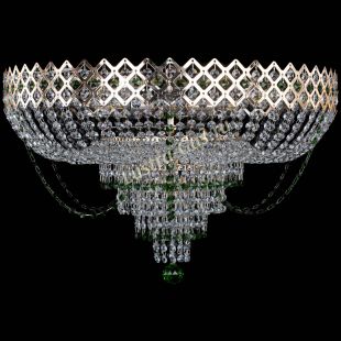 Люстра потолочная Корона №11 зеленая