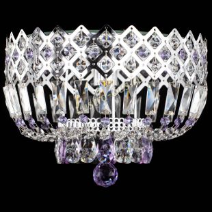 Люстра потолочная Корона пластинка №1 фиолетовая