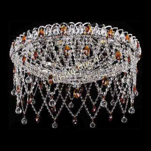 Люстра Паутинка чайная в Новосибирске Гусь Хрустальный