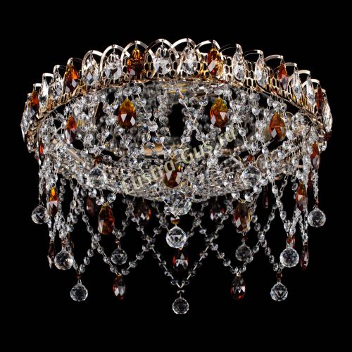 Люстра Паутинка чайная в Новосибирске Гусь Хрустальный