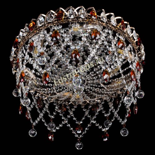 Люстра Паутинка чайная в Новосибирске Гусь Хрустальный