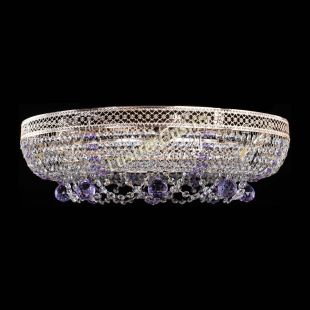 Люстра хрустальная Снежинка Венеция №8 фиолетовая