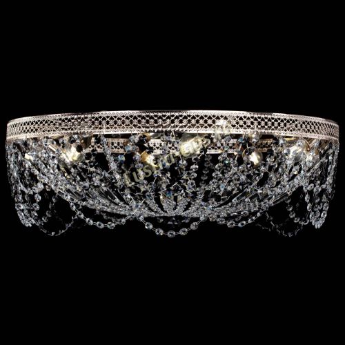 Люстра Венеция Ажур черная в Новосибирске Гусь Хрустальный