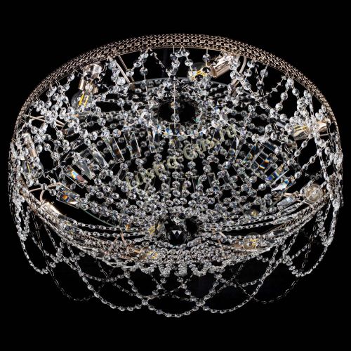 Люстра Венеция Ажур черная в Новосибирске Гусь Хрустальный