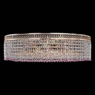  Люстра Венеция Капель №8 оптикон розовая