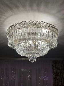 Люстра Хрустальный Каскад Перо в Новосибирске отзыв и фото покупателя